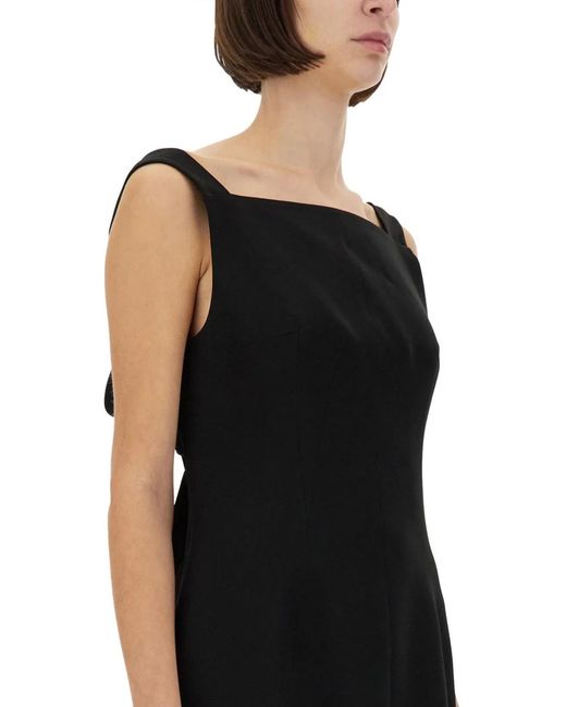 Givenchy Black Cowl-Back Crepe Minidress