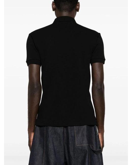 COMME DES GARÇONS PLAY Black Cotton Polo Shirt for men