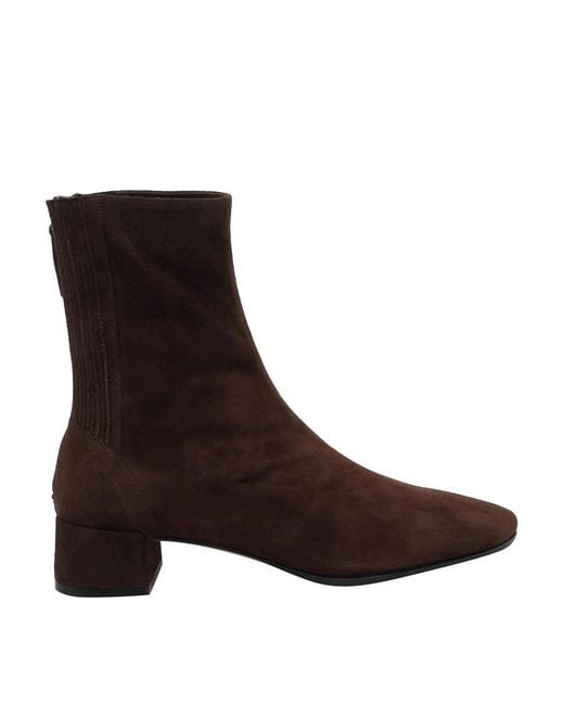 Aquazzura Brown Tres Honore' Booties