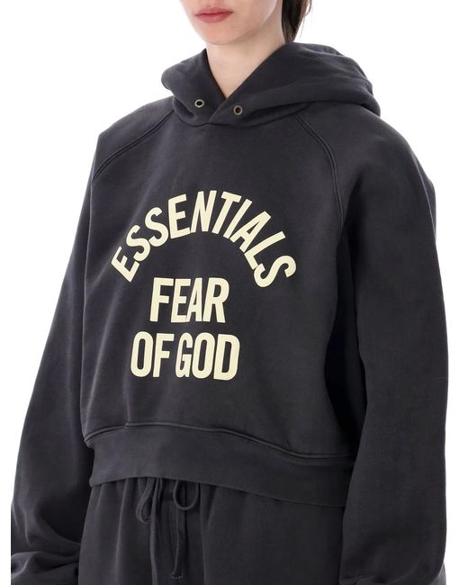 Fear Of God Blue Campus '90 Cropped Hoodie
