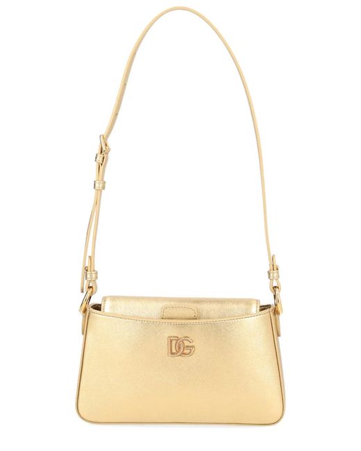 Dolce & Gabbana Natural Mini Leather Shoulder Bag