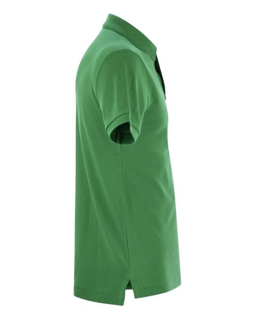 Polo Ralph Lauren Green Slim-Fit Pique Polo Shirt for men