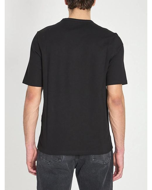 Saint Laurent Black Classic Cotton T-Shirt for men