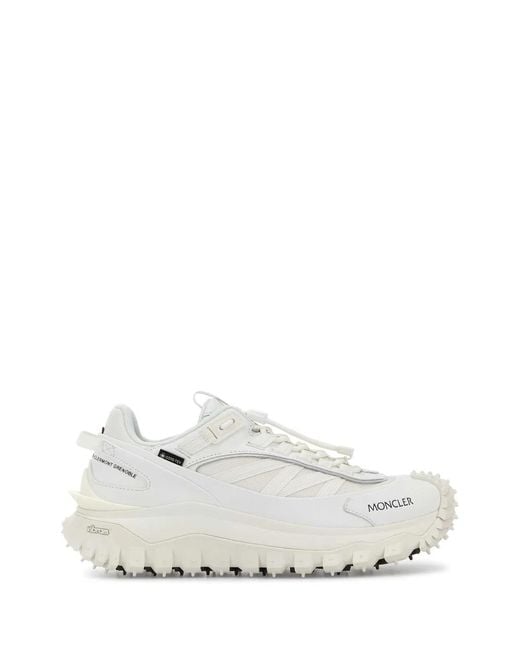 Moncler White Trailgrip Gtx Low Top Sneakers
