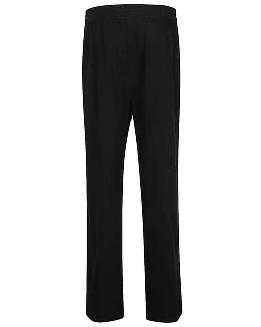 The Row Black Drawstring Wool Trousers