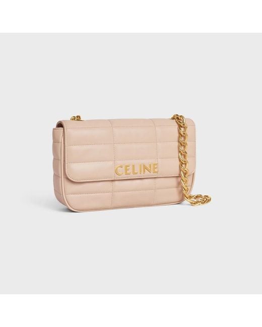 Céline Natural Shoulder Bag Matelasse Monochrome