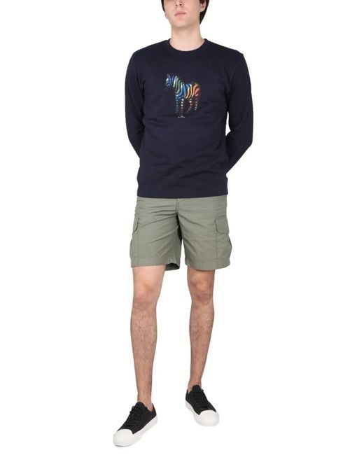 Paul Smith Gray Ps Paul Smith Bermuda Cargo for men
