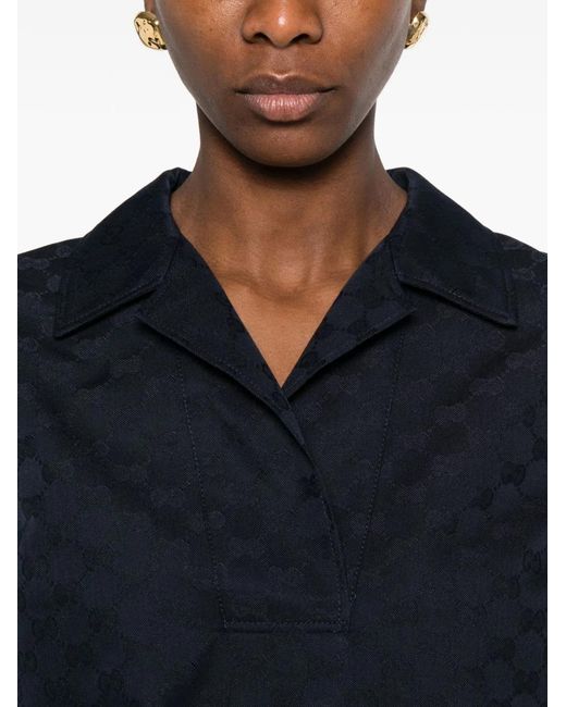 Gucci Blue Polyester T-Shirt