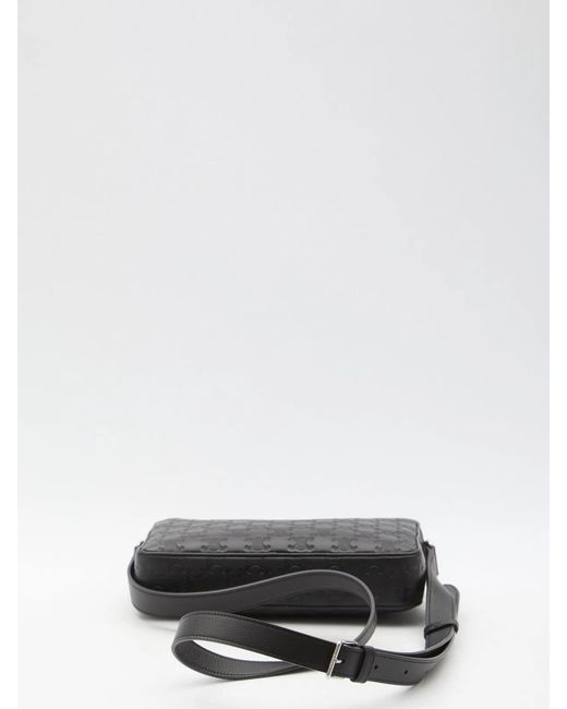 Céline Black Messenger Bag Made Of Calf Leather for men