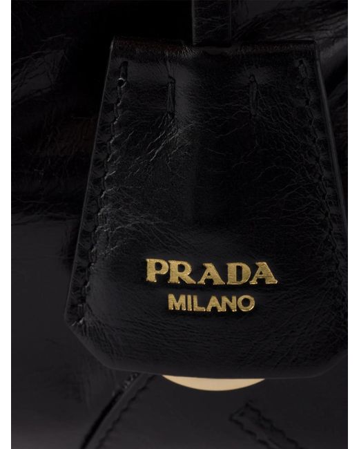 Prada Black Bonnie Small Leather Handbag