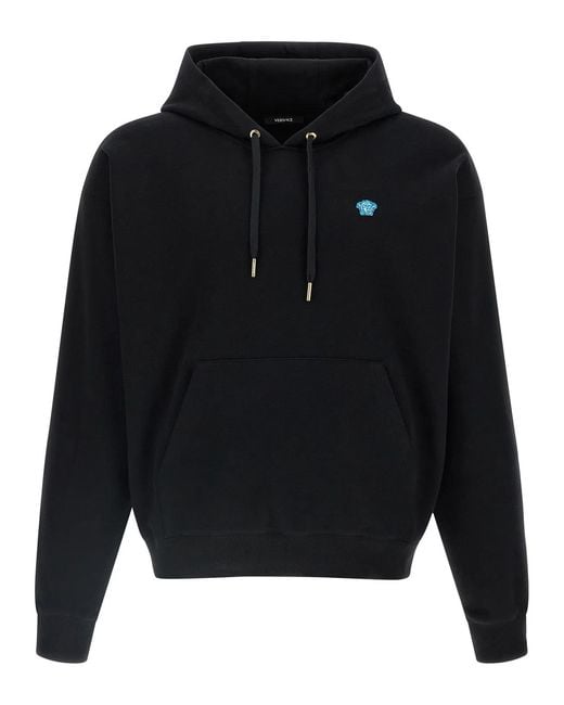 Versace Blue Cotton Sweatshirt for men