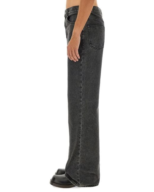 McQueen Black Jeans Baggy for men