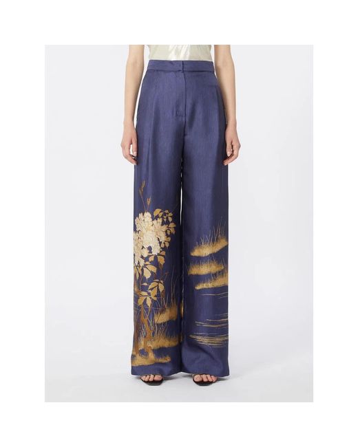 Max Mara Blue Msemappa Trouser