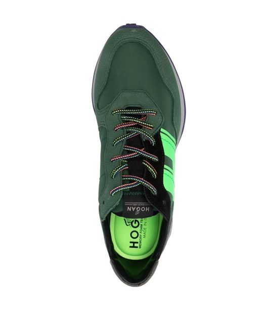 Hogan Green Fluo H607 Sneakers for men