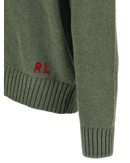 Polo Ralph Lauren Green 'Polo Bear' Sweater for men