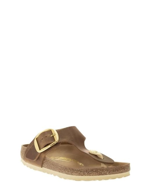 Birkenstock Brown Gizeh Big Buckle