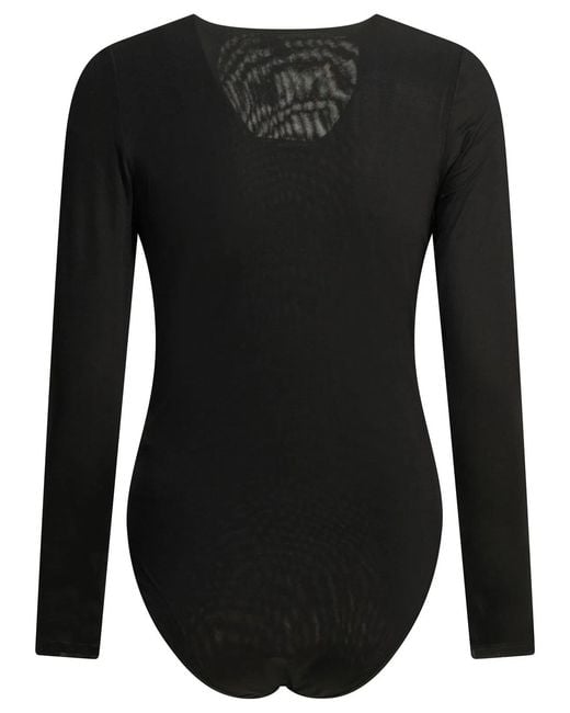 Zimmermann Black Viscose Elastane Long-Sleeved Bodysuit