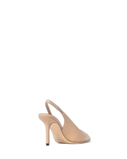 Jimmy Choo Natural Love Sling Back 85 Leather Pumps