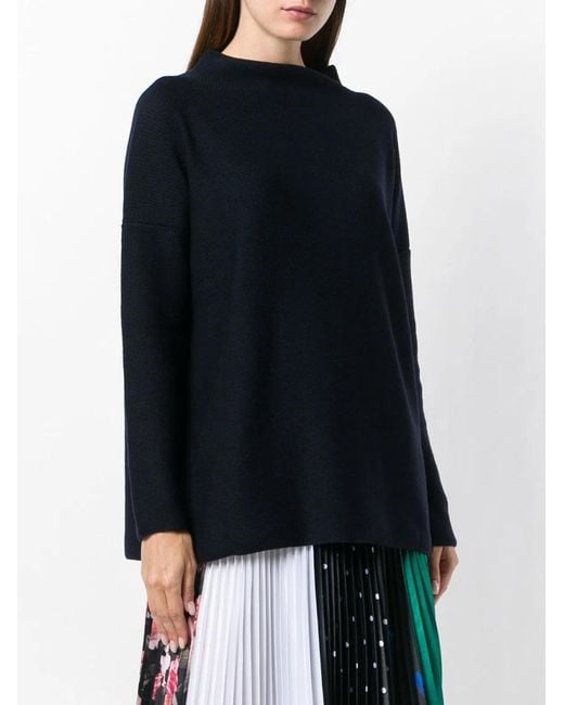 Daniela Gregis Black Wool Turtle-Neck Sweater