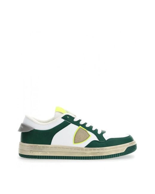 Philippe Model Green Lyon Low Sneakers for men
