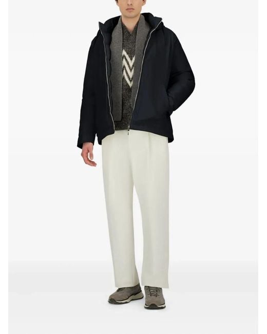 Herno Blue Cotton Feel Jacket for men
