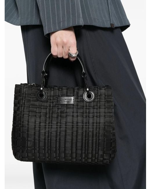 Emporio Armani Black Myea Small Shopping Bag