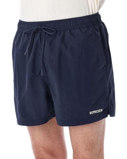Represent Blue Swimshorts for men