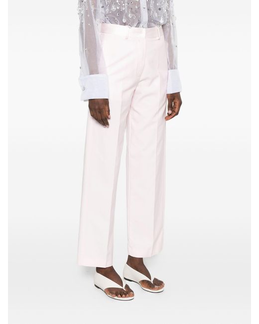 Forte_forte Pink Chic Viscose Cotton Pants
