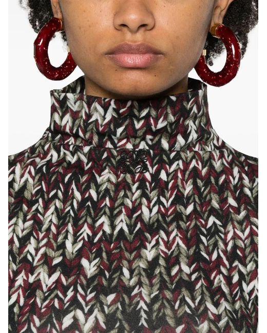 Loewe Black Jersey Turtleneck Sweater