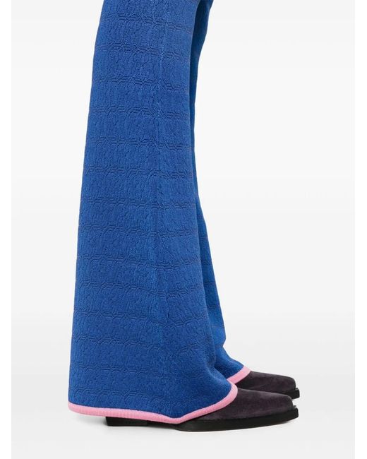 Bally Blue Flared Trousers