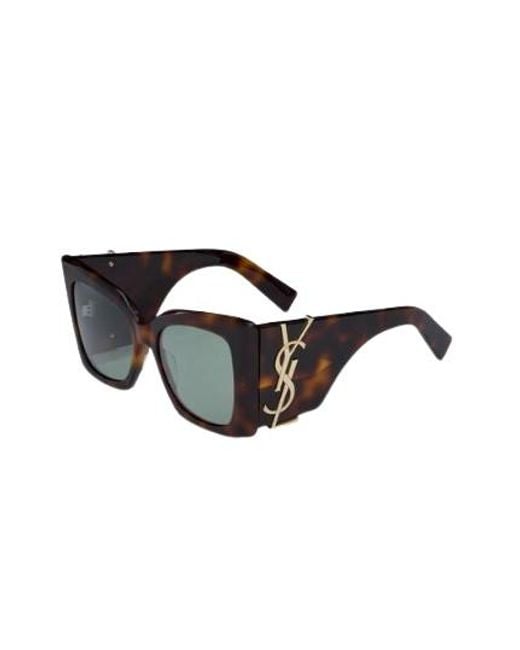 Saint Laurent Black Sl M119 Blaze Sunglasses