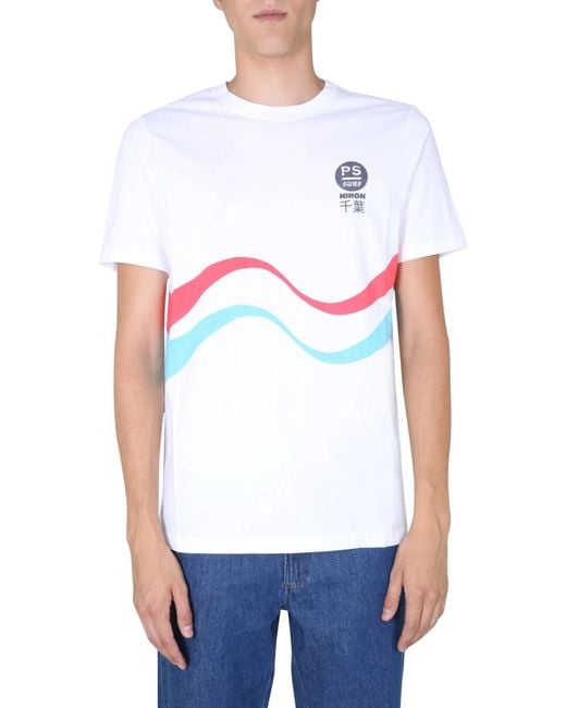 Paul Smith White Ps Paul Smith Regular Fit Tshirt for men