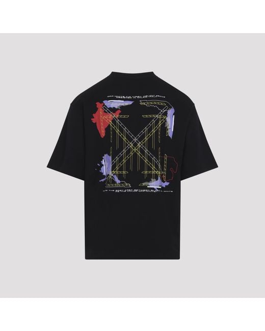 Off-White c/o Virgil Abloh Black Archigeograpgy Arrow Skate T-Shirt for men