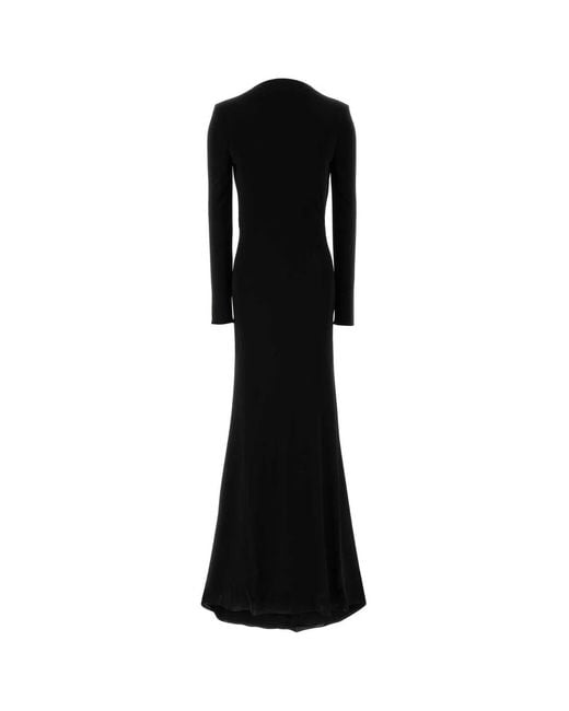 Tom Ford Black Crepe Jersey Evening Dress