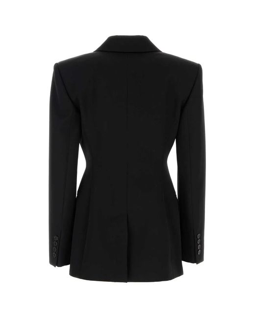 Givenchy Black Double-Breasted Jacket With Peak Revers