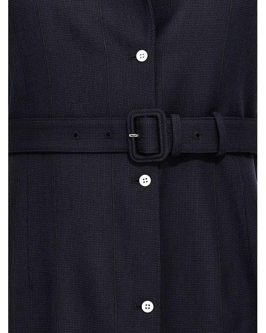 Prada Blue Belt Wool Vest