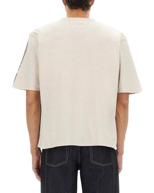 McQueen Gray Cropped T-Shirt for men