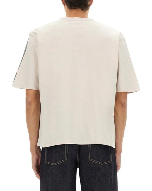 McQueen Gray Multicoloured Cotton T-Shirts for men