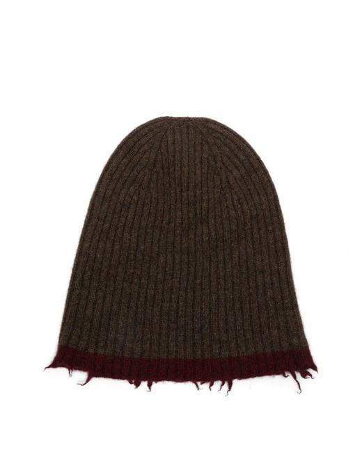 Uma Wang Brown "Plain Ws" Soft Hat for men