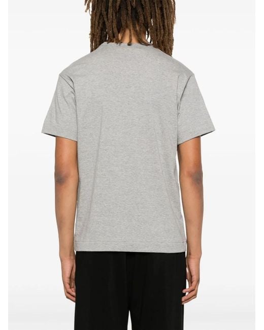 COMME DES GARÇONS PLAY Gray Cotton T-Shirt