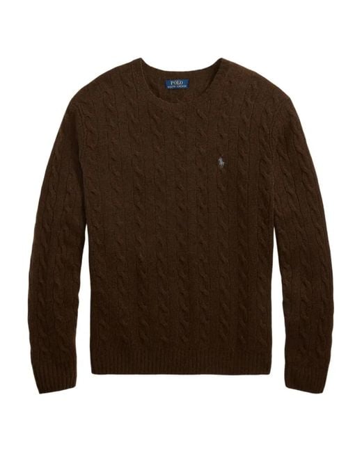 Polo Ralph Lauren Brown Long Sleeve Pullover for men
