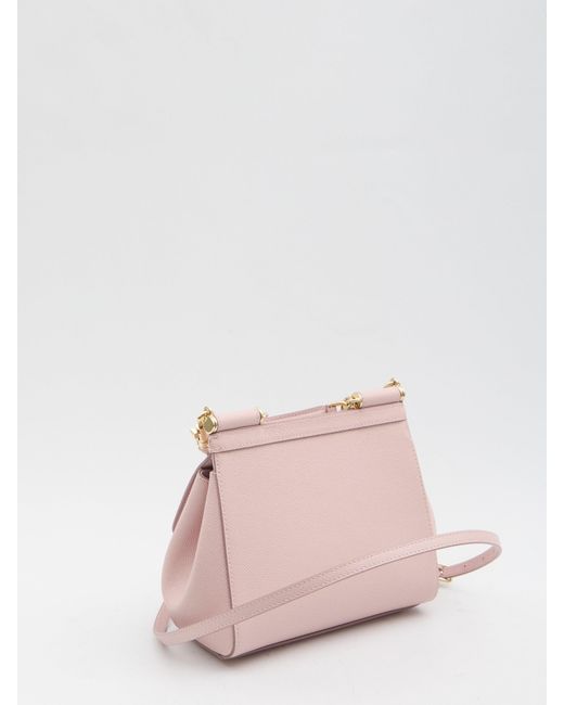 Dolce & Gabbana Pink Sicily Medium Leather Handbag