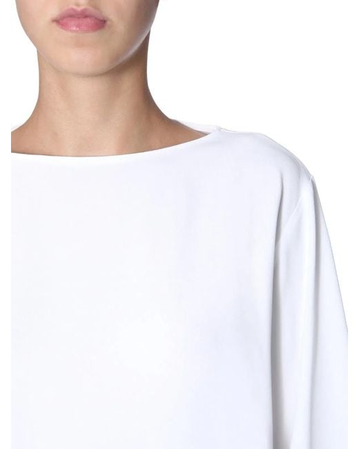 Alberta Ferretti White Oversize Fit Blouse