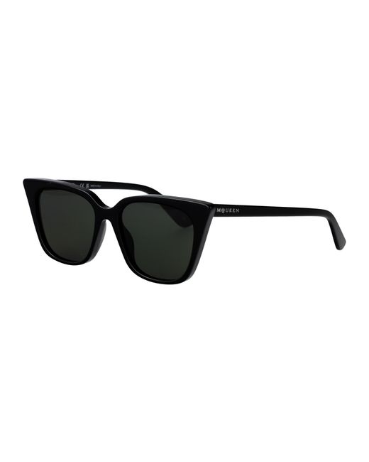 McQueen Black Acetate Sunglasses