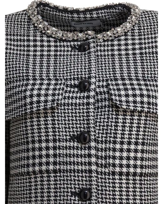 Self-Portrait Black Wool Jacket