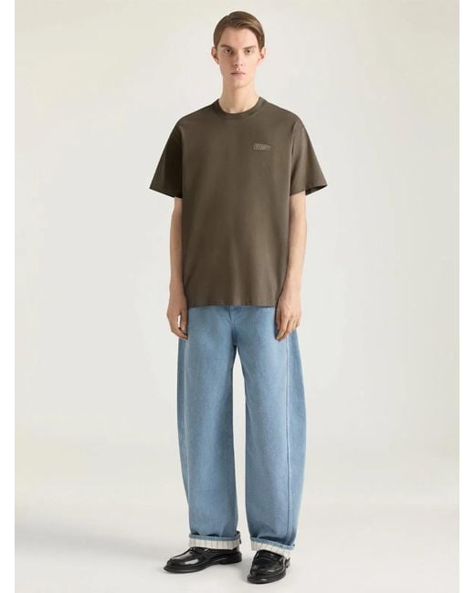 Givenchy Green T-Shirt With Paris Gros Grain for men