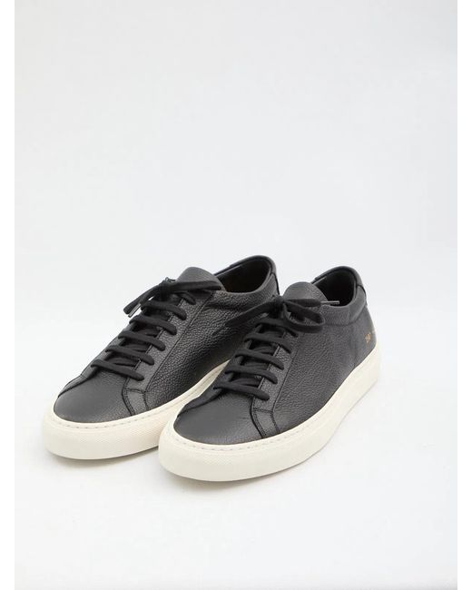 Common Projects Black Achilles Premium Sneakers for men
