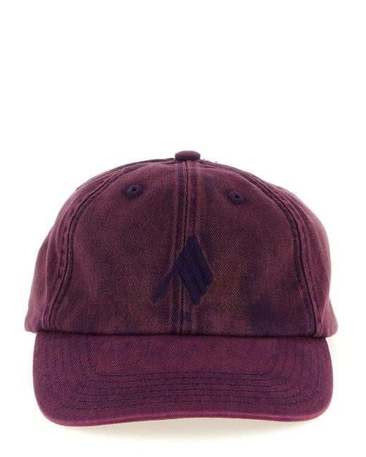 The Attico Purple Canvas Cap