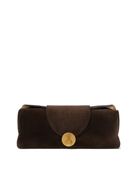 Versace Brown Moka Leather Cluch Bag