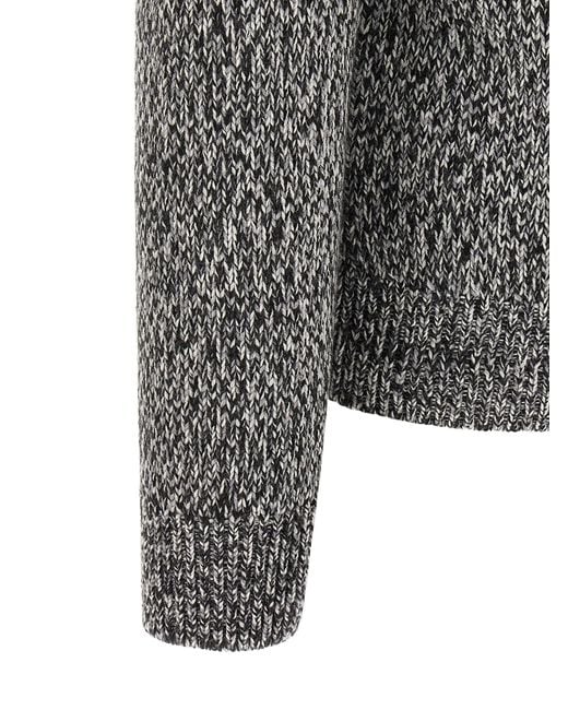 Brioni Gray Shawl Neck Cardigan for men